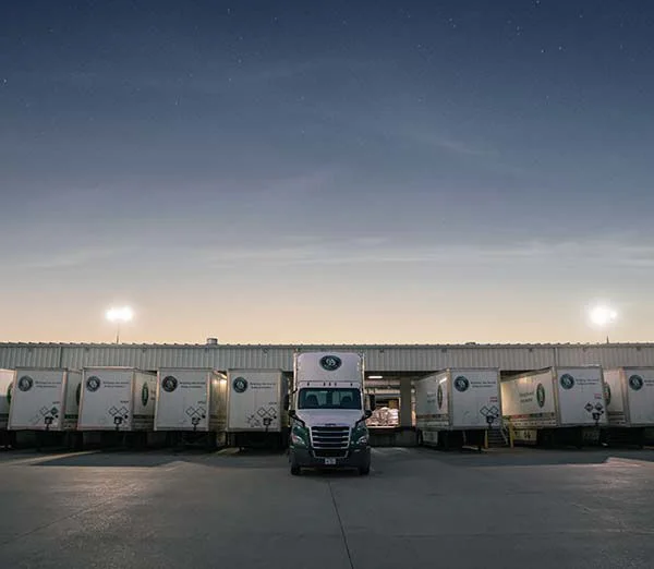 ODFL Freight Dock at Night