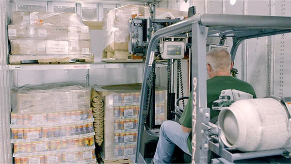 Forklift Loading LTL Freight